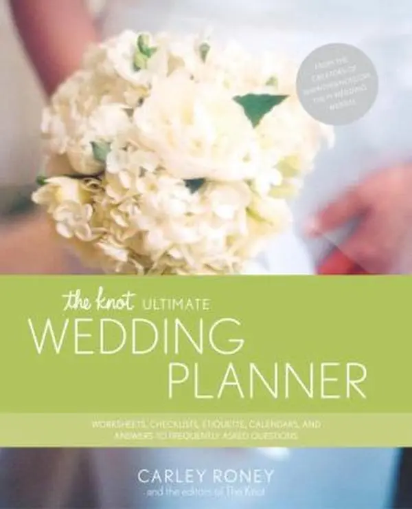 Used The Knot Ultimate Wedding Planner Paperback Book - Organizer with Worksheets, Checklists, Etiquette Guides, Calendars, Budgeting Tips, FAQ Answers by Carley Roney - English Wedding Planning Educational Supply