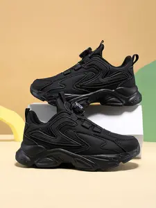 Unisex Kids Fashionable Low-Top Sports Shoes, Athletic Shoes, Comfortable Lightweight Running Shoes, PU Leather Casual Sneakers for All Seasons