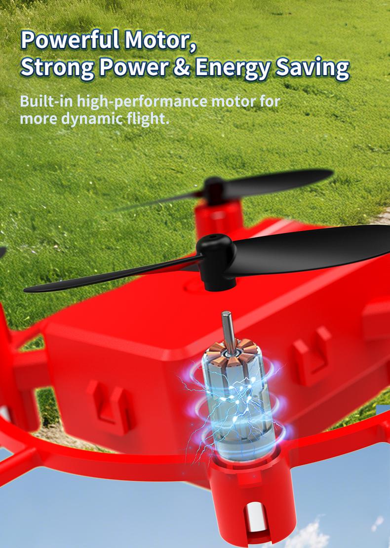 Mini Soccer Drone, Beginner Friendly, 360° Flip Stunt, Indoor Outdoor Quadcopter