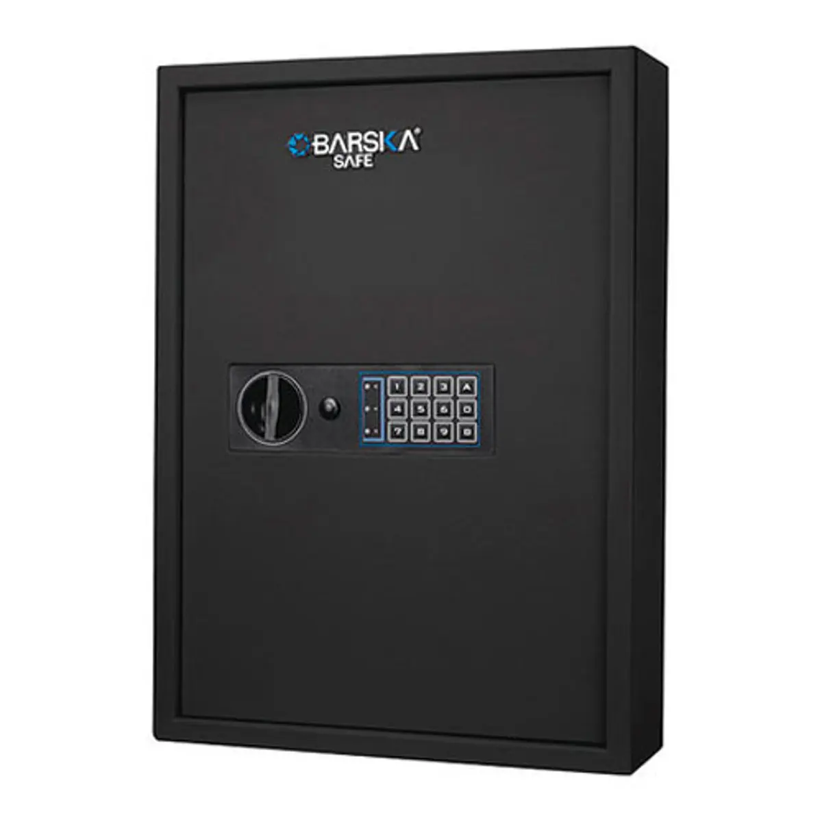 Barska 100 Key Dual Lock Deadbolt Cabinet Digital Keypad Wall Safe, Black