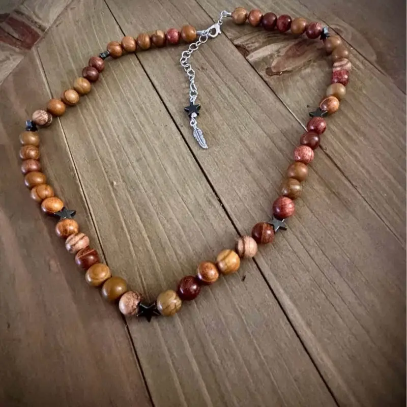 Men’s yellow Jasper necklace