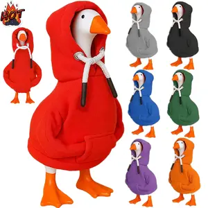 7 Inch Desk Goose Hoodies Mini Porch Goose Outfits Adjustable Tabletop Accessories for Magnetic Goose Key Holder Cute Home Decor Perfect Housewarming Gift