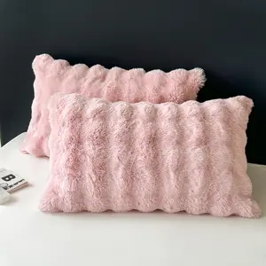 Plush Pillow Cover, Soft Plush Material, Comfortable & Durable Design, Perfect for Home Decor, Available in Multiple Sizes, Cushion Slipcovers