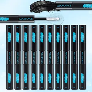 ADORANCE Waterproof Eyelash Glue (10-Count Pack), 2-in-1 Long-Lasting Lash Bond and Seal Glue, Sweat-Proof Eyelash Extension Glue for Cluster Lashes, Waterproof Eyelash Clusters