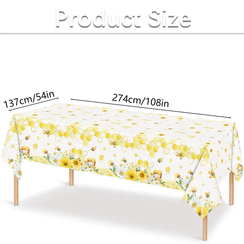 3-Pcs Brown Wood Grain Plastic Tablecloths - TikTok Shop