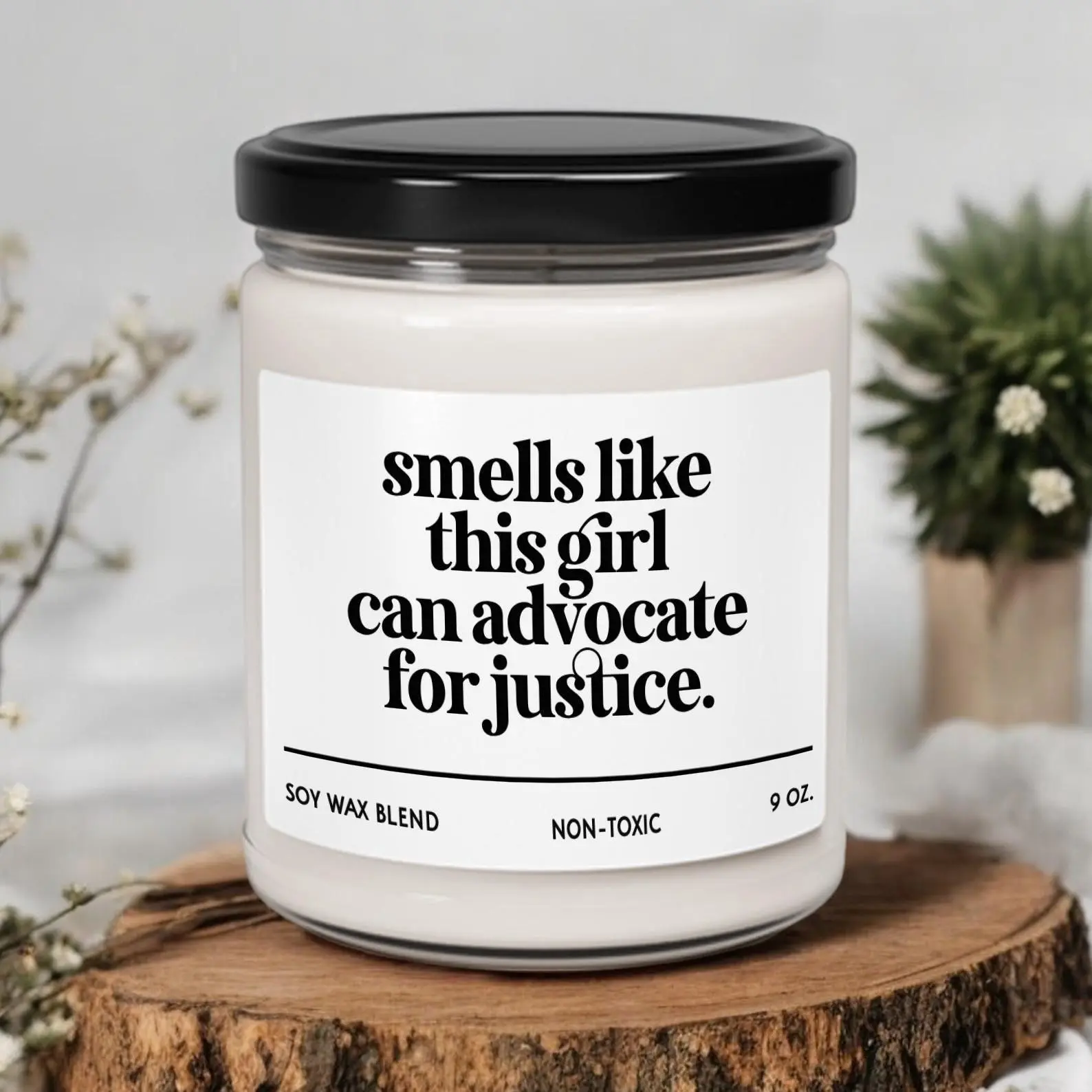 Smells Like This Girl Can Advocate for Justice Candle, Social Worker Gifts, Social Worker Candle, Social Worker Soy Candle (OS-DNSOSIC4)