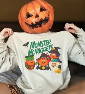 Vintage Halloween Nuggets Sweatshirt, 90s Monster Nuggets Shirt, Retro Halloween Sweatshirt, Halloween Nugget Shirt, Summerween Tee