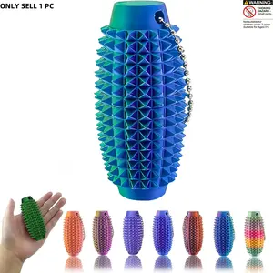 Upgrade Little Ouchies Pain Stim Fidget, Pain Stimming Fidget, 3D Printed Fidget Toys, Anxiety Relief Items, Grippie Stim Keychain, Sensory Toys for Autistic Adults, Stress Relieving Accessory