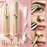 3-in-1 Facial Hair Remover for Women, Painless USB Rechargeable Eyebrow Trimmer & Shaver for Peach Fuzz, Golden Precision Brow Kit with 3 Heads, Brush,dorm essentials, Beauty Products tiktokshopbacktoschool,back to school,back to school haul