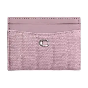 COACH Essential 11 Logo Leather Card Case for Women in Pink