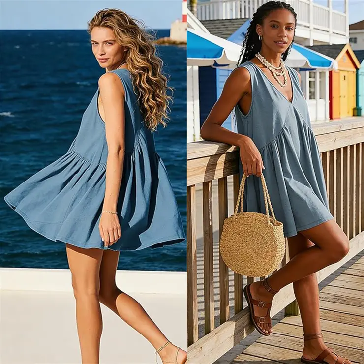 basic casual dresses Xujwpncy Womens Short Sleeve Summer Tshirt Dress with Pockets Loose Knee Length Dresses Clothes, Women's, Size: 3XL but the normal color is displayed under normal lighting. Summer Casual maxi dress for