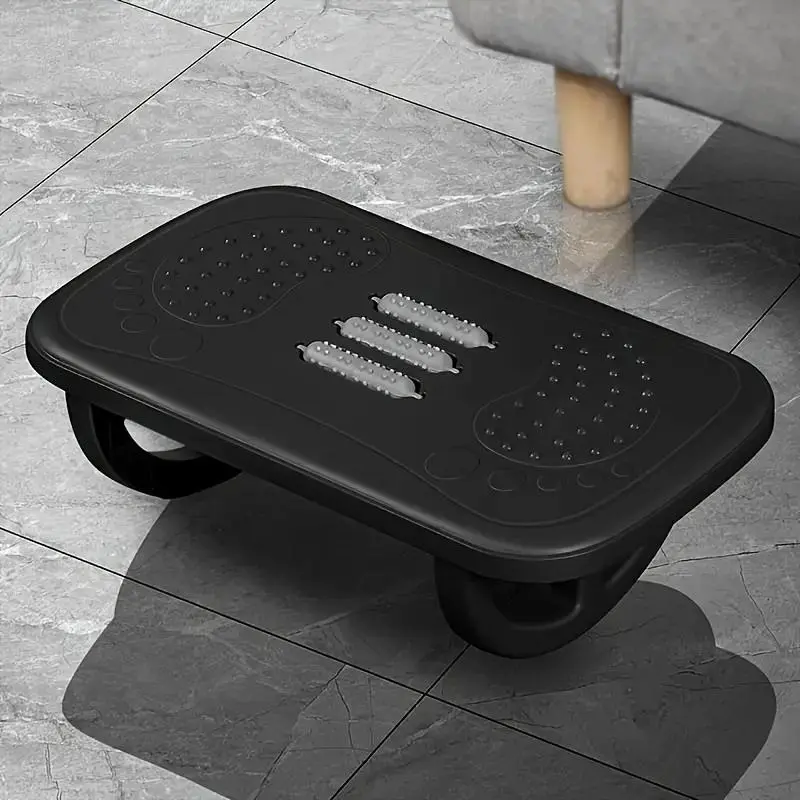 Adjustable Footrest Under Desk, Integrated Massage Stretch Function, Space-Saving Design, Silent Non-Slip Structure, Office & Home Use