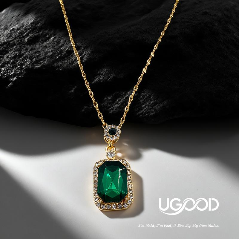 Gem de UGood Jewelry Set, Forged with Zicron, Designed with Love, Necklace, Eardrops, and Ring set Amplifies Statement and Aesthetics for Business and Working Occasions, Gem UGood Uplifts your Work Chic and Confidence