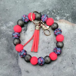 Pink Peacocks Wristlet