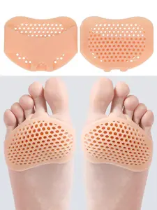 Silicone Anti-Slip Pain Relief Forefoot Pad, Soft Comfortable High Heel Insoles, Unisex Half Size Breathable Invisible Forefoot Pads