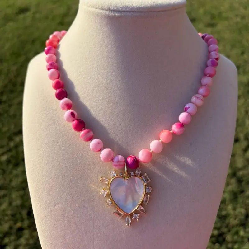 Blushing Heart Necklace