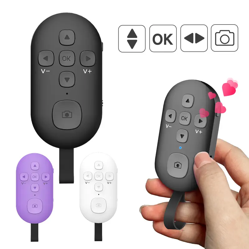 SEANCHEER C01 Bluetooth Lightweight Portable True Wireless Remote - Single Unit, Built-in Functions, TikTok Scrolling, Kindle Page Turner, Camera Shutter, USB-C Charge, Android Phone Screen Controller, Electronics Accessories, Portable Remote Controls