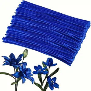 200 DIY craft twist sticks, available in 2 colors (dark blue and green), suitable for family gatherings, parties, Christmas parties, Mother's Day, Thanksgiving, and can be given to mothers, lovers, or best friends (not finished products)
