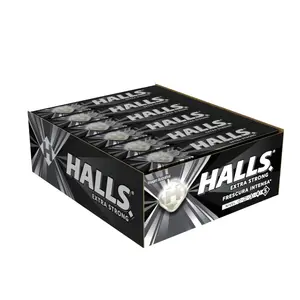 Halls Black Extra Strength Flavor Mexican Candy (12 pack)
