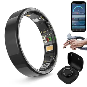 Smart Rings for Men & Women, IP68 Waterproof, Step Counter, Distance Tracker, Calorie Monitor, Compatible with iPhone, Gift for Android Users