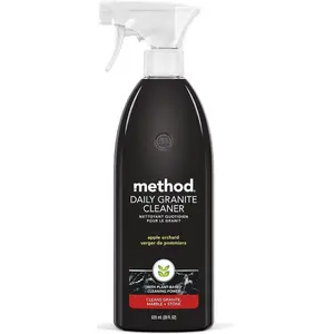 Method Daily Granite Cleaner Spray, Apple Orchard, Plant-Based Cleaning Agent for Granite, Marble, and Other Sealed Stone, 28 oz Spray Bottle (Pack of 1)