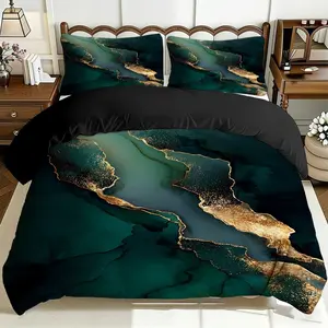 2/3 Pcs Comfortable Abstract Texture Art Duvet Cover Set, Soft And Breathable, 100% Polyester Fiber High-Definition Digital Printing Design, All-Season Home Gift, Machine Washable (1 Duvet Cover +1/2 Pillowcase, No Filling)