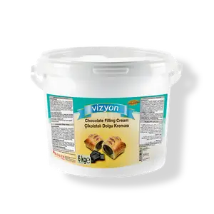 Vizyon Bake-Stable Chocolate Pastry Filling (13.23 lbs / 6 kg) - Ready-to-Use