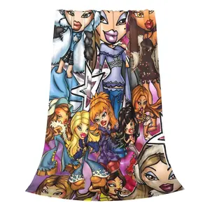 B-Bratz Blanket ，Suitable for bedrooms, sofas, travel, and camping，Soft and comfortable，Multiple sizes，Durable and resistant to pilling，Suitable for adults and children，The perfect holiday gift