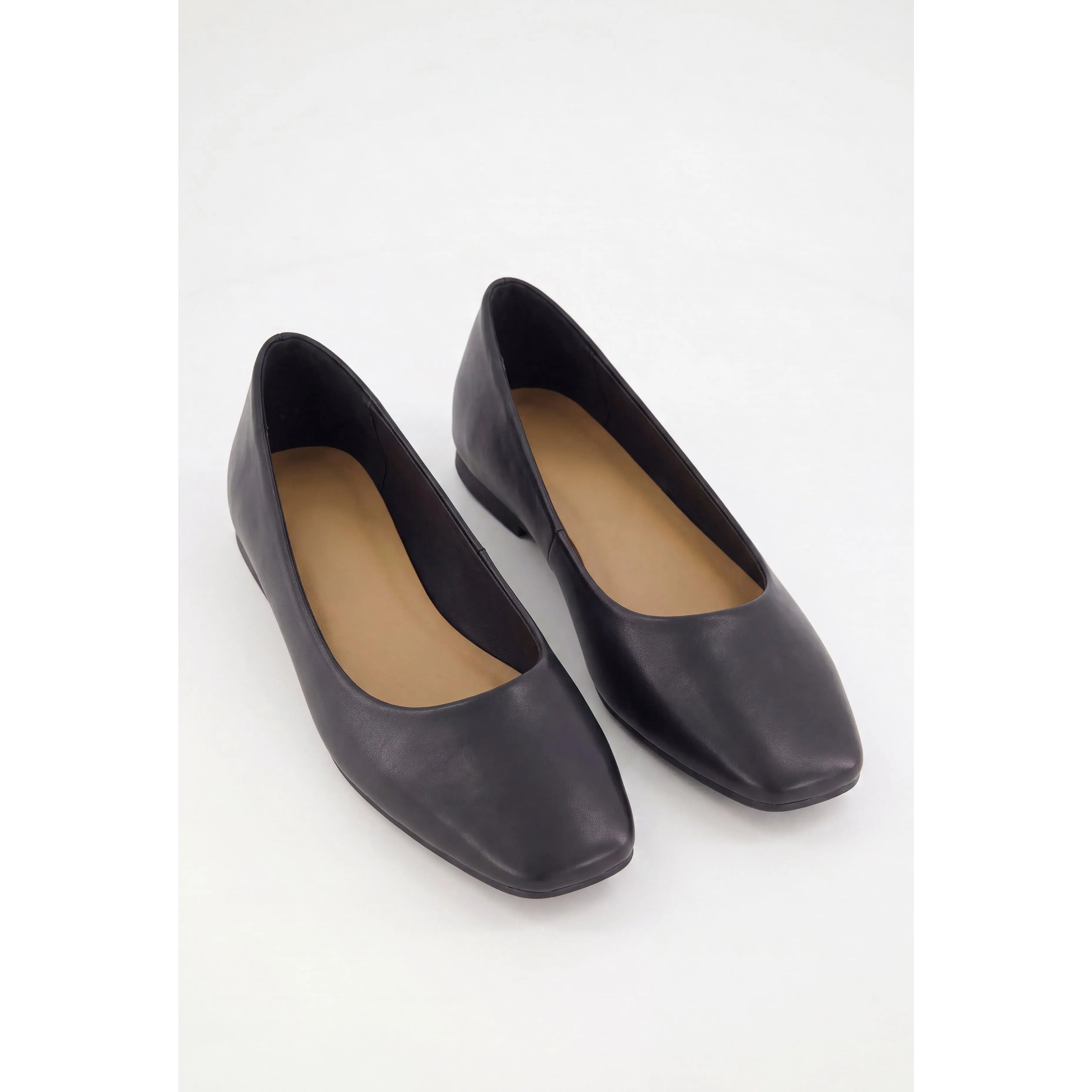 Square Toe Ballerina Flats