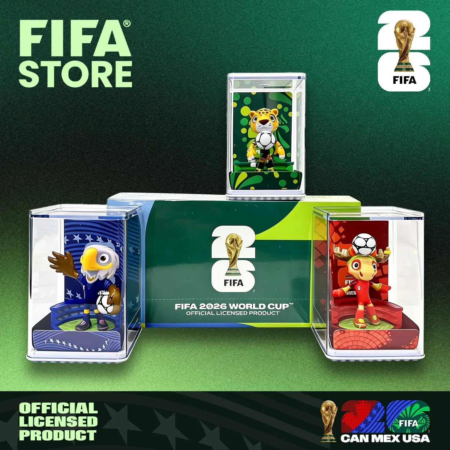 Set of 3】 FIFA 2026 World Cup Collectible Mascot Figurines toys