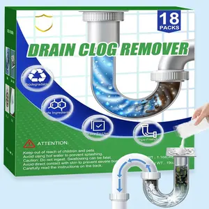 Drain Clog Remover  Sink Drain Cleaner for Hair and , 18-Packs Heavy-Duty  Kitchen Sink and Shower Unclogger, Pipe-Safe