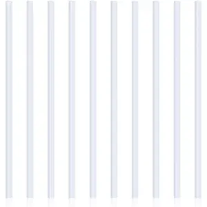 10 Pieces 12 Inch White Slide Grip Binding Bars for School Office A4 Spine Report Cover, 40 Sheet Capacity