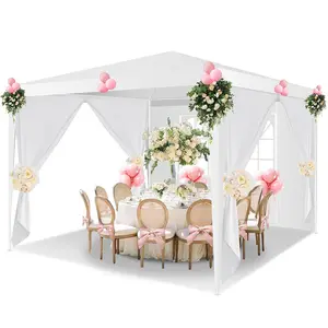HOTEEL 10'x10'/20'/30' Party Tent, Outdoor Tent for Parties, Event Tent with Removable Sidewalls, Large Canopy Tent for Weddings