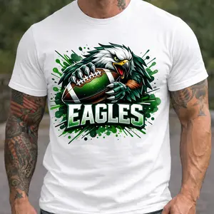 Philly Football Green & White Graphic Tee 🦅 Bold Eagle Mascot Splatter Art for Gameday! Premium Unisex T-Shirt for Sunday Football & Stadium Tailgates. Perfect for Fans! 🏈✨ #phillyfootball #flyeaglefly #gamedayfit #greenandwhite