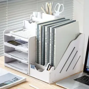 Multi-Layer File Organizer Rack, Files Organizer, Desktop Storage Box for Office Supplies, Book Stand, Document Holder, Desk Organizing Solution