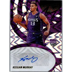 2024-25 Panini Revolution #AU-KEM Keegan Murray Autographs Impact #/100