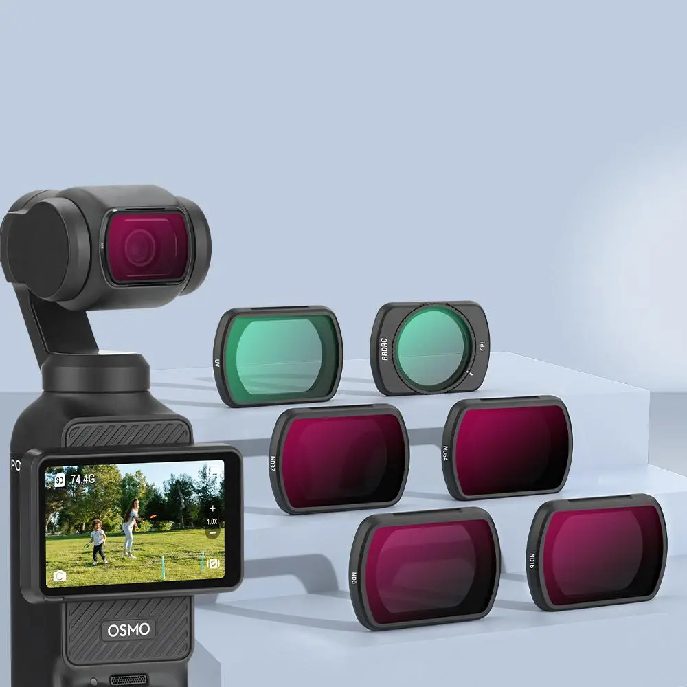 Camera Lens Filter Set, 1 Set Professional Video Shooting Photography Filter Set, High Quality Filter Set for DJI OSMO Pocket 3, Camera Accessories, Smartphone