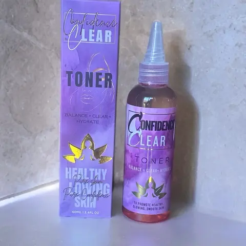 Confidence Clear TONER Skincare Hydrating Toner 100ml - Balancing, Rejuvenating Formula for Comfort and Hydration