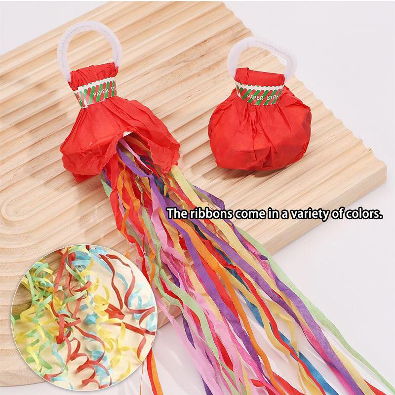 Easy-to-clean, eco-friendly colorful ribbon streamers for a festive atmosphere — large capacity, 10-pack | A party vibe booster for holidays — one-click “scene-stealer” effect at birthdays and parties; effortless holiday decorations that instantly make an