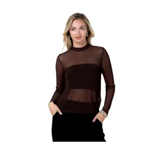 Women’s Mesh top solid color regular size
