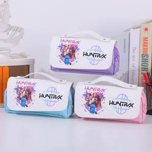 K-Pop Pencil Pouch – Student Stationery Case, Large Capacity Pencil Box & Organizer Bag (Anime/Cartoon Style)