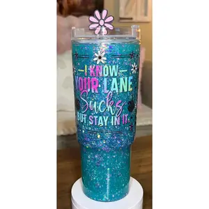 Blue “Waterfall” Cup