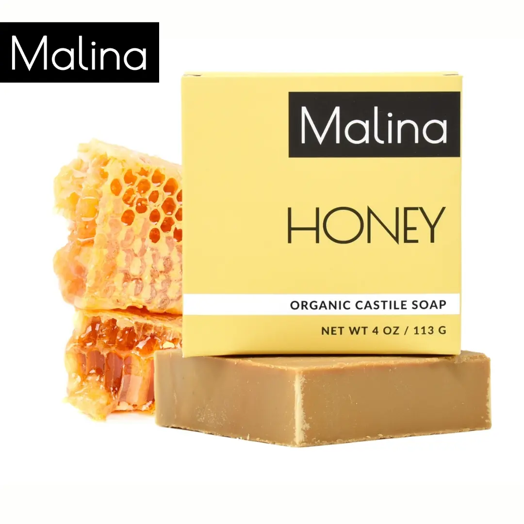 Malina Organic Honey Castile Soap