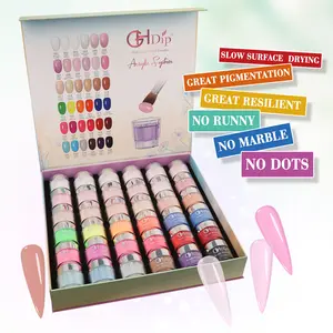 GHDip Professional Acrylic Nail Powder Kit-36 Basic Colors ，Smooth, Consistent, Salon Quality Acrylic Powder Dip for Manicure, Nail Art, Fake Nails, Nail Carving