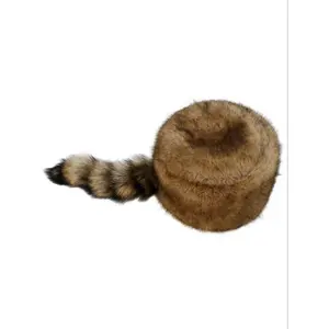Cute Raccoon Tail Design Hat, Men's Hats, Fashionable Warm Fluffy Hat for Fall & Winter, Casual Trendy Hat for Men & Women for Outdoor ActivitiesGift