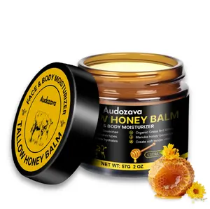 Honey Grass-Fed Beef Tallow Skin Cream - A Natural Formula Containing Honey And Beef Tallow, Deeply Moisturizes Dry Skin, Soothes Rough Areas, Has A Non-Greasy Texture And Is Quickly Absorbed. It Is Suitable For Daily Care Of The Face, Hands And Feet.