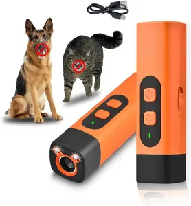 Dog BarkDeterrent Rechargeable Sonic Dog Repeller Safe 25KHz Frequency Transmitter Anti Bark Device for Dogs 50ft Range LED Indoor Outdoor Barking Silencer