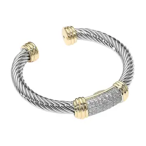 Tender Strength Bangle Stack Collection ( 14k Gold Plated and CZ)