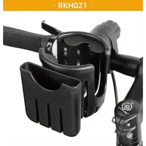 1pc 2-in-1 Stroller Cup Holder & Organizer: Universal Cup Holder For Strollers, Bikes, Wheelchairs & More - Keep Beverages, Coffee, Pacifiers & Bottles Secure, Halloween, Thanksgiving And Christmas Gift Easter Gift