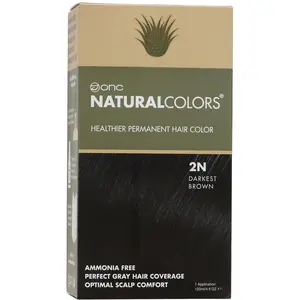 2N Darkest Brown Heat Activated Hair Dye With Organic Ingredients 120 mL / 4 fl. oz.